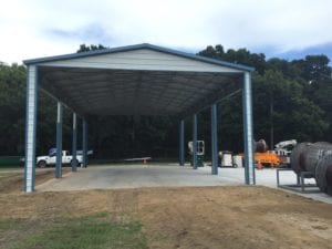 gray stell carport