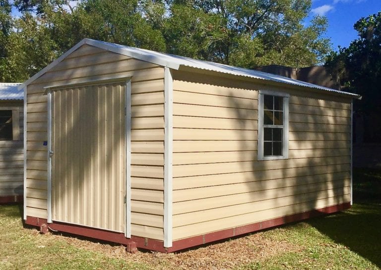 10x16 Standard Eave Shed | Central Florida Steel Buildings and Supply