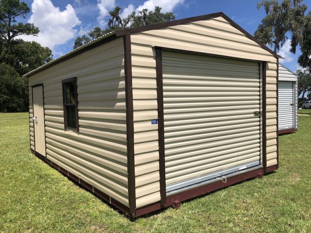 112 by 20 shed beige