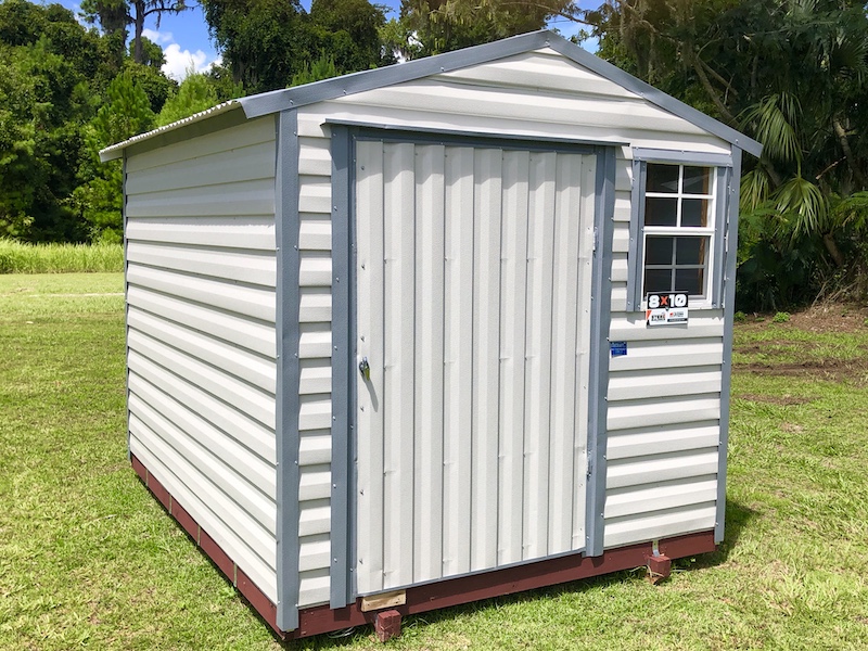 8 by 10 standard shed white